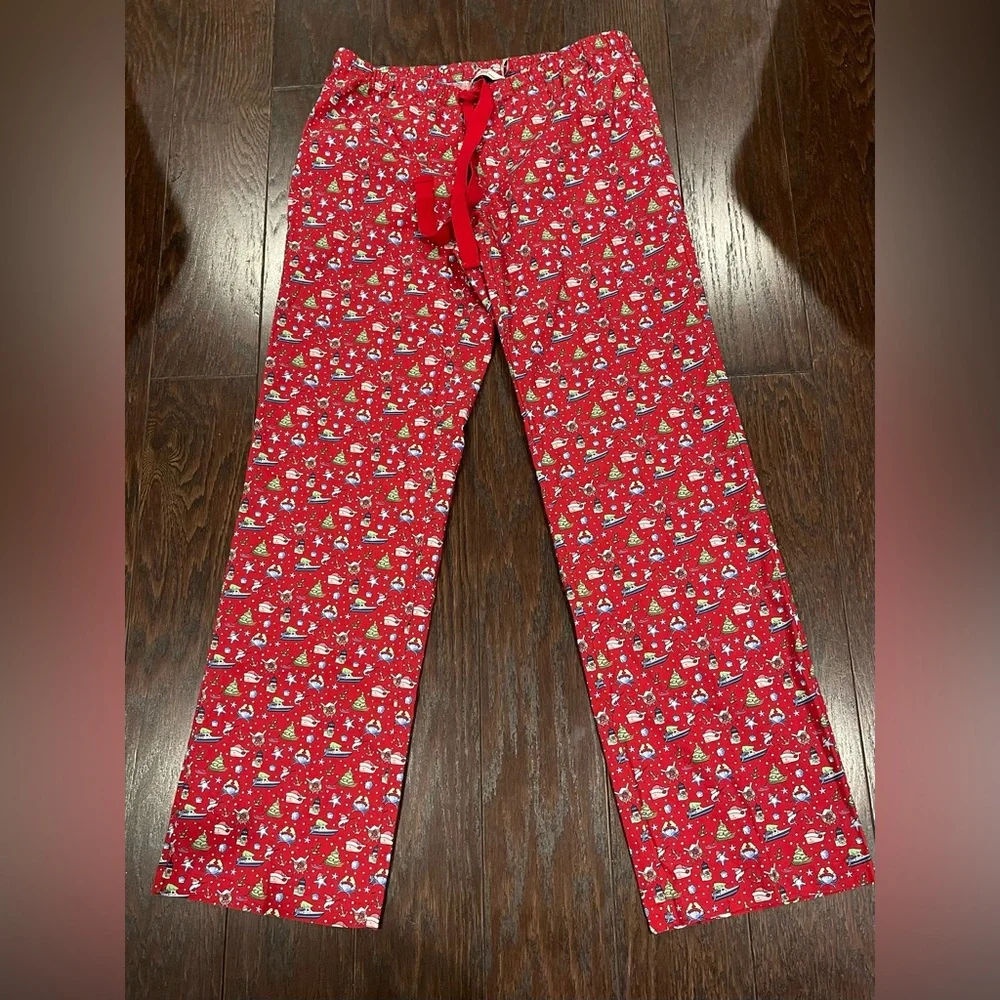 Vineyard Vines Women's Santa Whale Flannel Lounge Pants Size X-Small